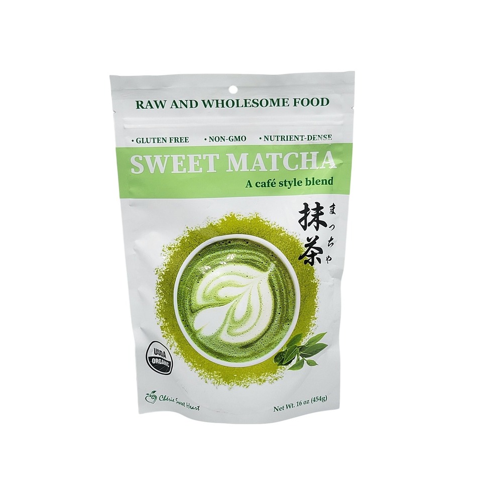 Organic‎ Matcha Green Tea Powder 16 oz Café Style Blend Raw Wholesome USDA New